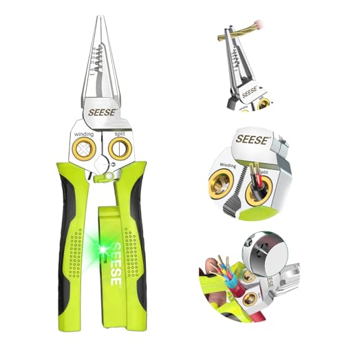 8-in-1 wire stripper with voltage tester