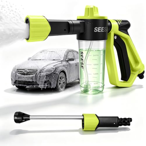 Car wash foam gun for garden hose