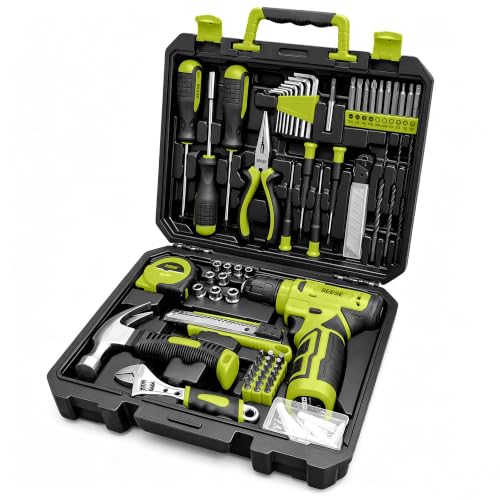 Home tool set, 126 pieces with drill