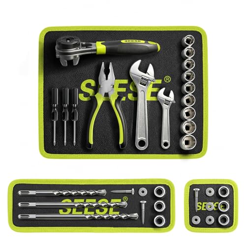 Magnetic tool mat set, all three sizes