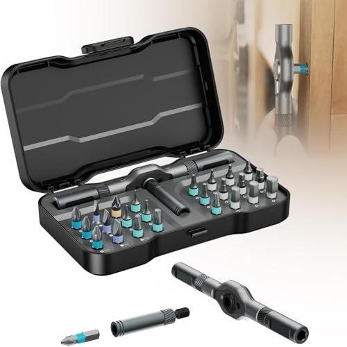 Ratchet screwdriver set, 24 bits